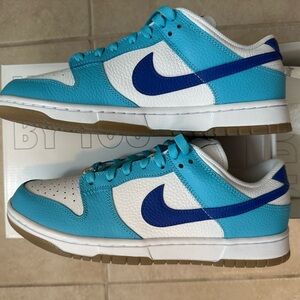 Nike Dunks Blue and White Low-Top Sneakers